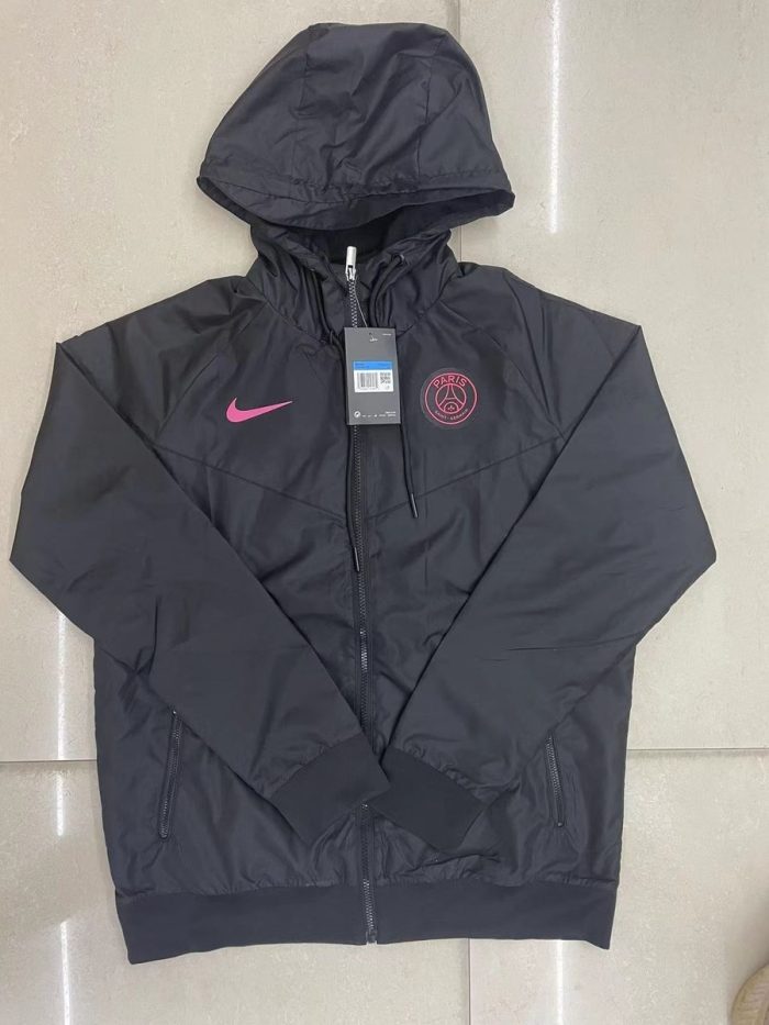 PSG 22-23 Black Windbreaker - 图片 9