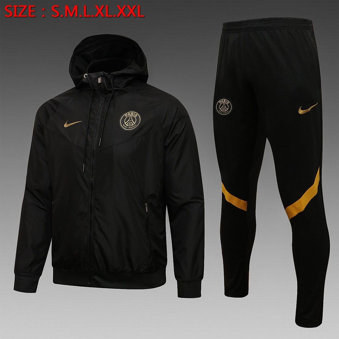 PSG 21-22 Black Windbreaker