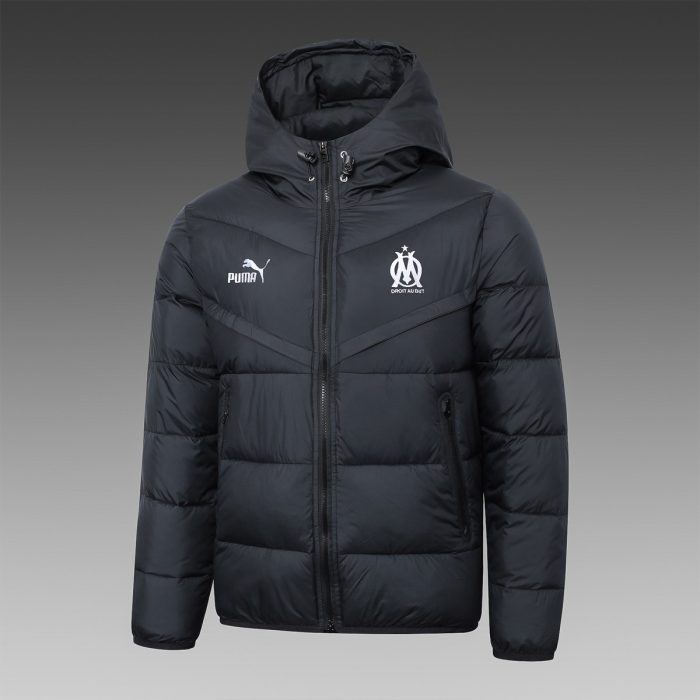 Olympique de Marseille 23-24 Black Cotton Jacket - 图片 2