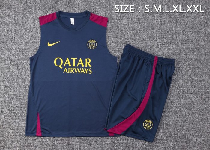 PSG 23/24 Blue Vest - 图片 2