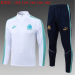 Olympique de Marseille White Children's Half-Zip Jacket - 图片 2