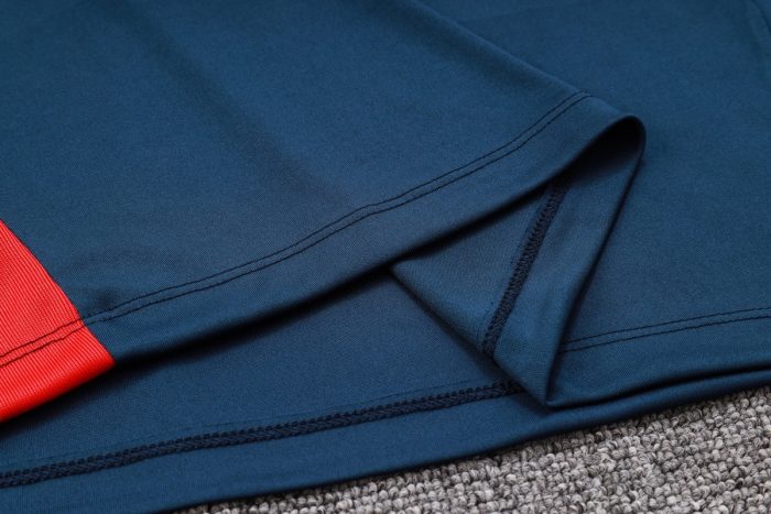 PSG 23-24 Navy Blue Short Sleeve Training Suit - 图片 4
