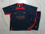 PSG 23-24 Navy Blue Short Sleeve Training Suit - 图片 9