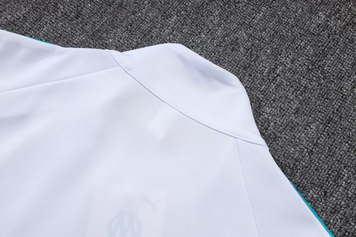 Olympique de Marseille 25/26 Long Sleeve Training Suit White - 图片 5