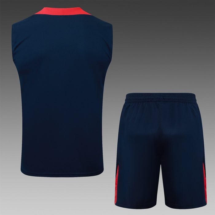 Paris Saint-Germain Blue Training Vest with Red Shoulders - 图片 6