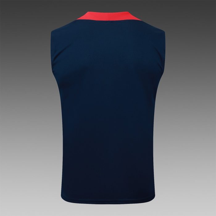Paris Saint-Germain Blue Training Vest with Red Shoulders - 图片 7