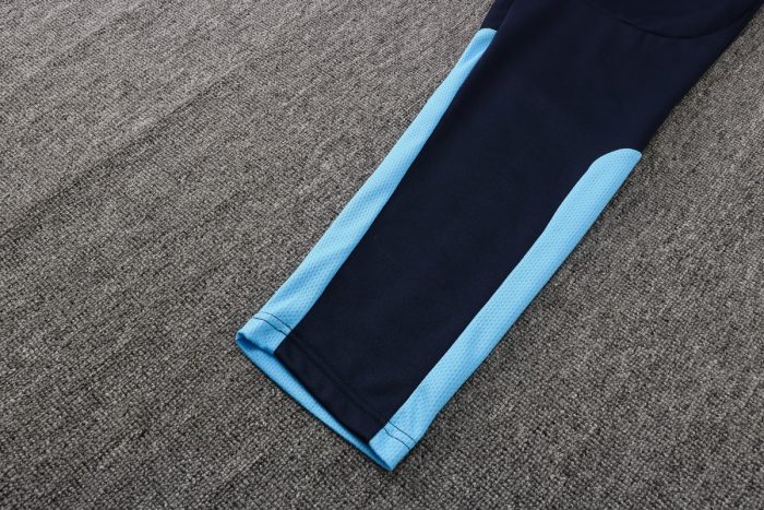 Olympique de Marseille 21/22 Light Blue Long Zip Jacket - 图片 2