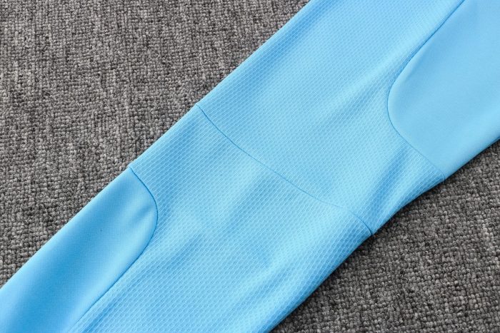 Olympique de Marseille 21/22 Light Blue Long Zip Jacket - 图片 5