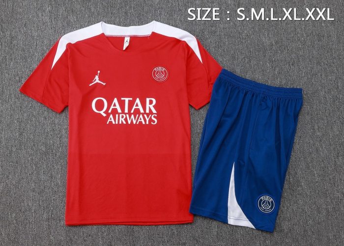 Jordan Paris 24-25 Short Sleeve Red - 图片 2