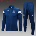 Olympique de Marseille 22/23 Long Sleeve Training Suit in Blue