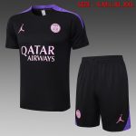 PSG 24/25 Jordan Black Short Sleeve T-Shirt