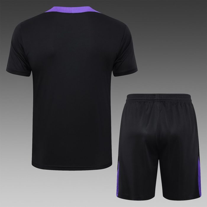 PSG 24/25 Jordan Black Short Sleeve T-Shirt - 图片 6