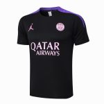 PSG 24/25 Jordan Black Short Sleeve T-Shirt - 图片 8