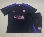 PSG 24/25 Jordan Black Short Sleeve T-Shirt - 图片 9