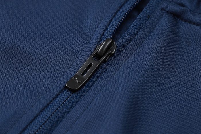 Olympique de Marseille 23-24 Half-Zip Jacket in Blue with White and Blue Shoulder - 图片 6