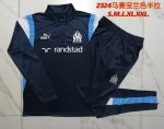 Olympique de Marseille 23-24 Half-Zip Jacket in Blue with White and Blue Shoulder - 图片 9