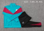 PSG 24/25 Long Zipper Jacket Lake Blue - 图片 2