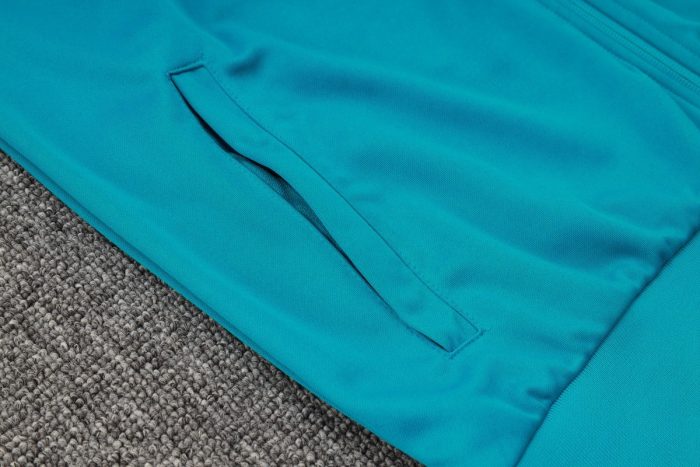 PSG 24/25 Long Zipper Jacket Lake Blue - 图片 4