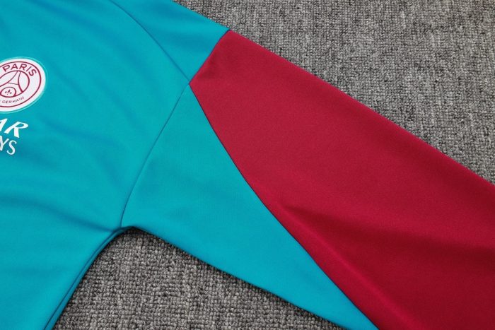 PSG 24/25 Long Zipper Jacket Lake Blue - 图片 5
