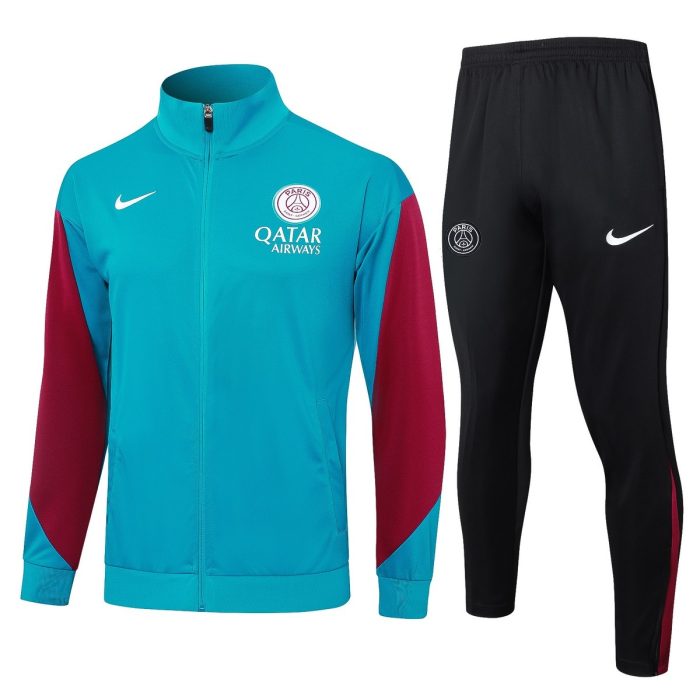 PSG 24/25 Long Zipper Jacket Lake Blue - 图片 8
