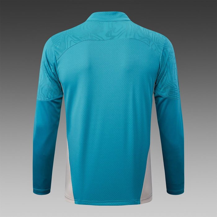 Olympique de Marseille 24-25 Player Version Half-Zip Jacket Blue Lake Blue - 图片 8