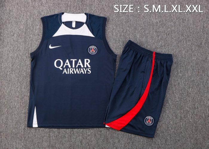 Nike Paris Saint-Germain 22/23 Blue Vest - 图片 2