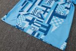Olympique de Marseille 24-25 Half-Zip Light Blue Splatter Player Version - 图片 5