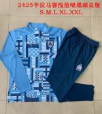 Olympique de Marseille 24-25 Half-Zip Light Blue Splatter Player Version - 图片 9