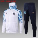 Olympique de Marseille 2021 Long Zip Jacket White