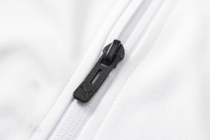 Olympique de Marseille 2021 Long Zip Jacket White - 图片 6