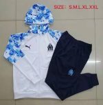 Olympique de Marseille 2021 Long Zip Jacket White - 图片 9