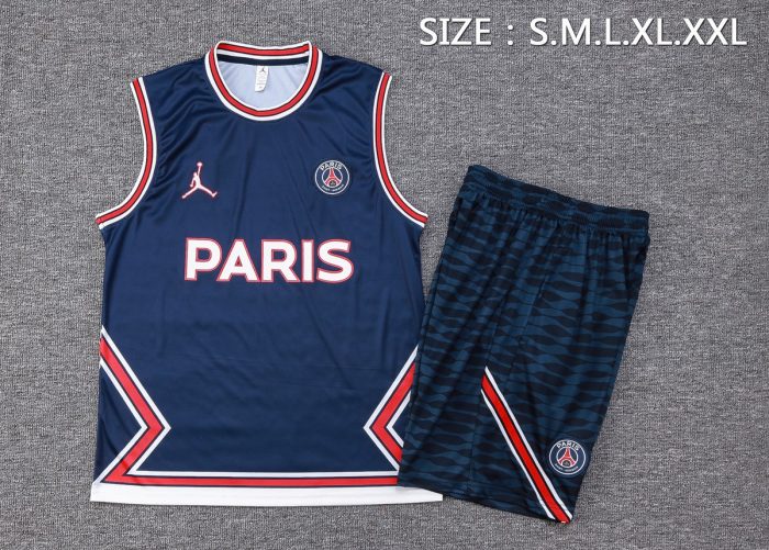 PSG 23/24 Jordan Blue Vest - 图片 2