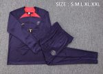 PSG 23-24 Half-Zip Jacket Dark Purple - 图片 2