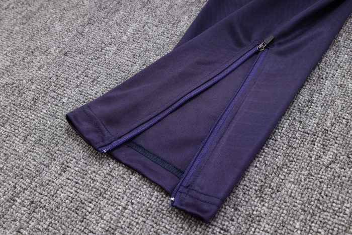 PSG 23-24 Half-Zip Jacket Dark Purple - 图片 3