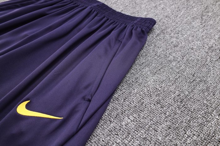 PSG 23-24 Half-Zip Jacket Dark Purple - 图片 4