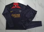 PSG 23-24 Half-Zip Jacket Dark Purple - 图片 9