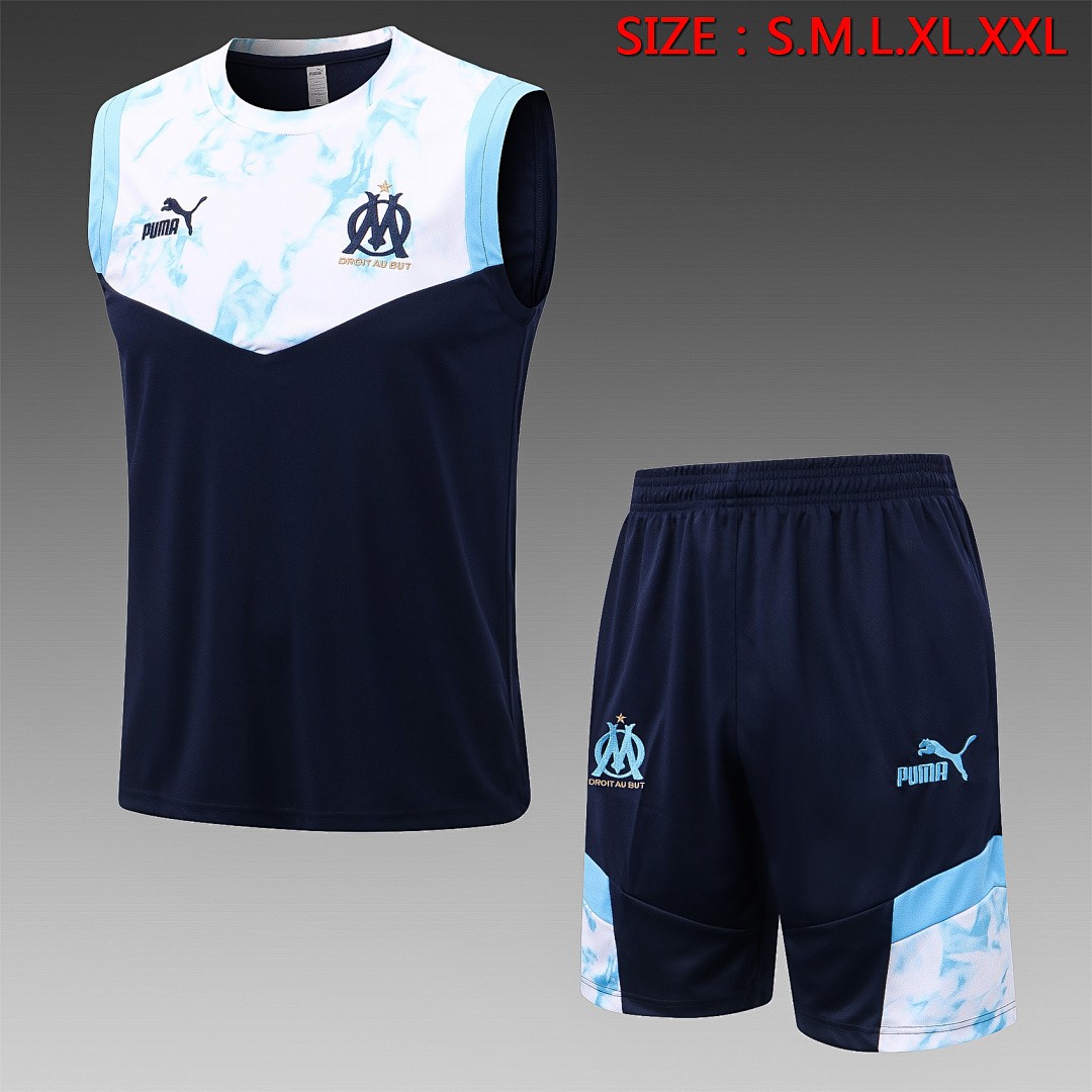 Olympique de Marseille 22/23 Blue Vest (Upper Splatter)