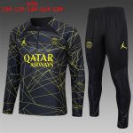 PSG Black Kids' Half-Zip Jacket