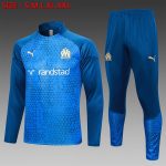 Olympique de Marseille 23-24 Half Zip Jacket Blue