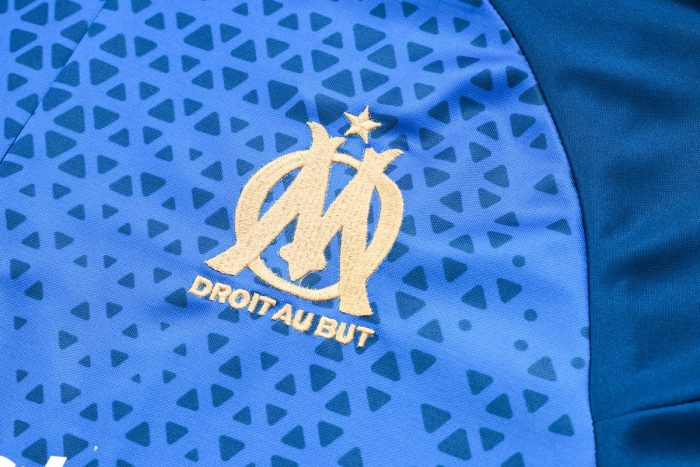 Olympique de Marseille 23-24 Half Zip Jacket Blue - 图片 5
