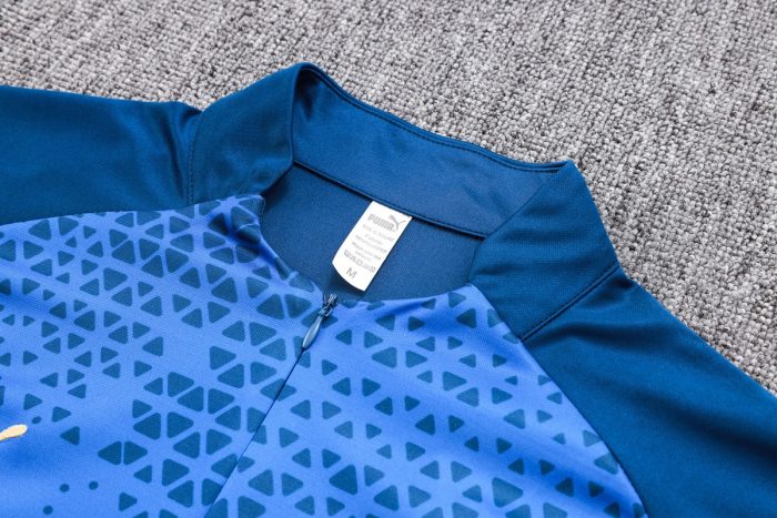 Olympique de Marseille 23-24 Half Zip Jacket Blue - 图片 6