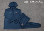 PSG 23-24 Half-Zip Hoodie Navy Blue - 图片 2