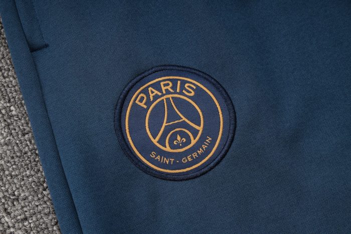 PSG 23-24 Half-Zip Hoodie Navy Blue - 图片 3