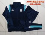 Olympique de Marseille 23-24 Training Jacket Blue with White Shoulder - 图片 9