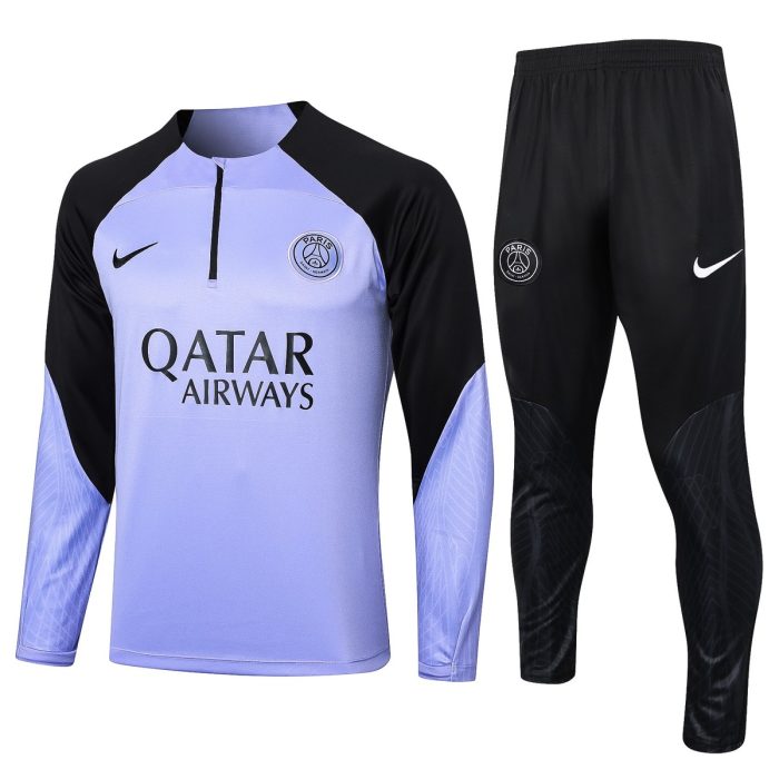 PSG 23-24 Half-Zip Jacket Light Purple - 图片 8