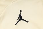 PSG 23-24 Jordan Half-Zip Jacket Beige - 图片 5