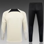 PSG 23-24 Jordan Half-Zip Jacket Beige - 图片 6