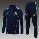 Olympique de Marseille 2025/26 Half Zip Jacket - Blue