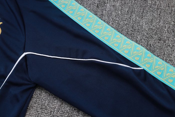 Olympique de Marseille 2025/26 Half Zip Jacket - Blue - 图片 5