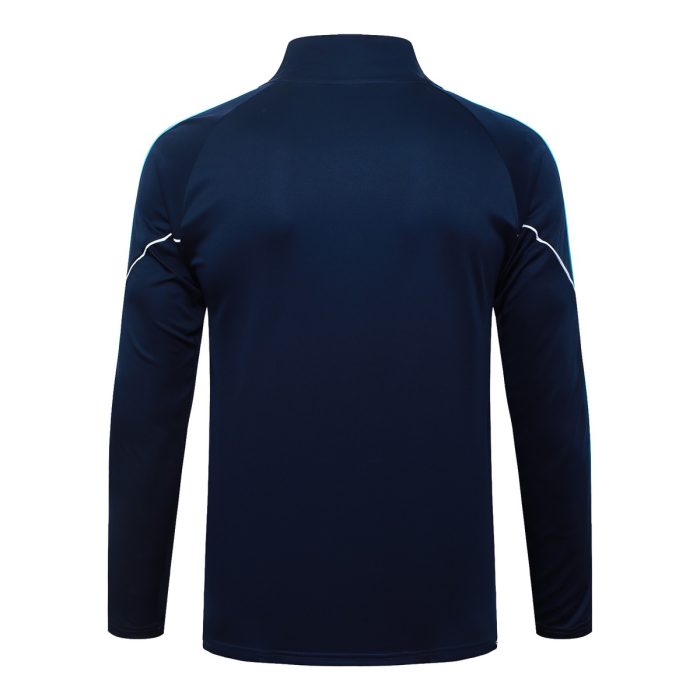 Olympique de Marseille 2025/26 Half Zip Jacket - Blue - 图片 7
